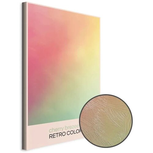  Slika - Cherry Breeze - Pastel Gradient in Delicate Retro Colors 40x60 Premium Print Cijene