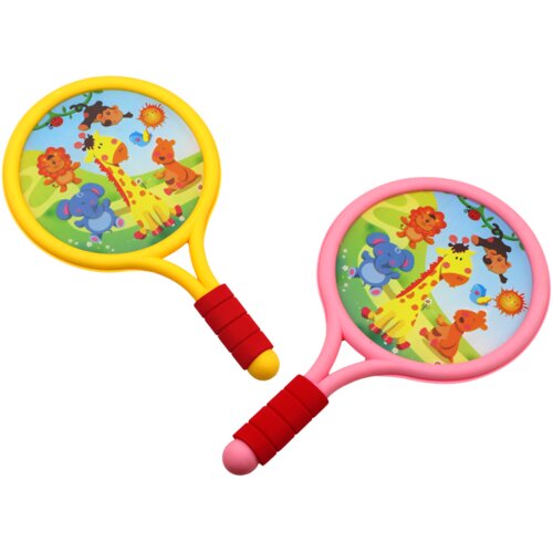  Dječji reketi za badminton - Životinje - Žuto / Ružičaste boje Slike