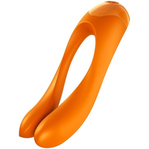 Satisfyer Candy Cane Finger Vibrator - Orange Cene