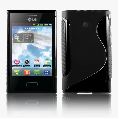  S silikonski ovitek LG E430 L3 II črn
