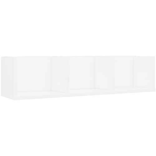 VidaXL Stenska polica za CD plo&amp;scaron;če bela 75x18x18 cm, (20810769) Slike