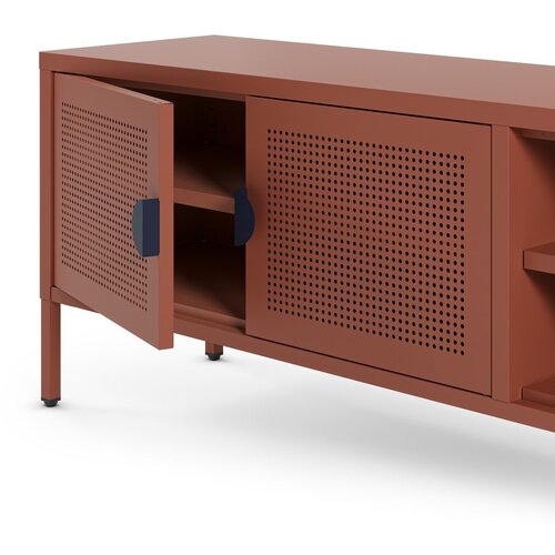 Marckeric Metalna TV komoda boja terakote 160x50x35 cm Sayla &amp;ndash; Slike