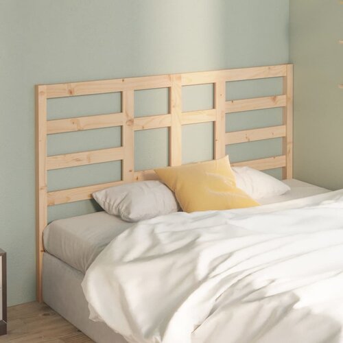 VidaXL Uzglavlje za krevet 146 x 4 x 104 cm od masivne borovine Slike
