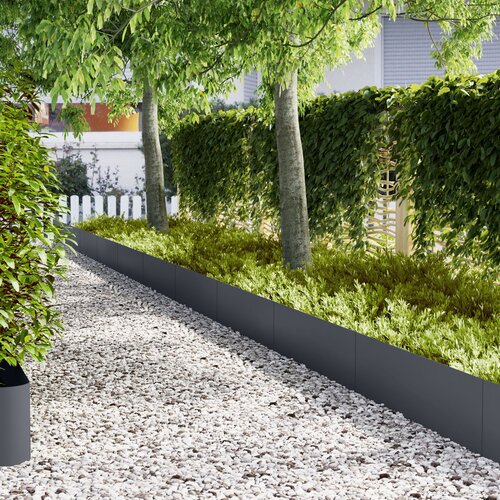 vidaXL Antracit Jeklo 100 x 0,5 x 30 cm Trajno Robovi vrta Cene
