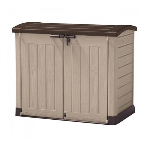 Keter Zaboj za shranjevanje Store It Out Arc (d 146 x &amp;scaron; 82 x v 120 cm, umetna masa, rjava) Slike