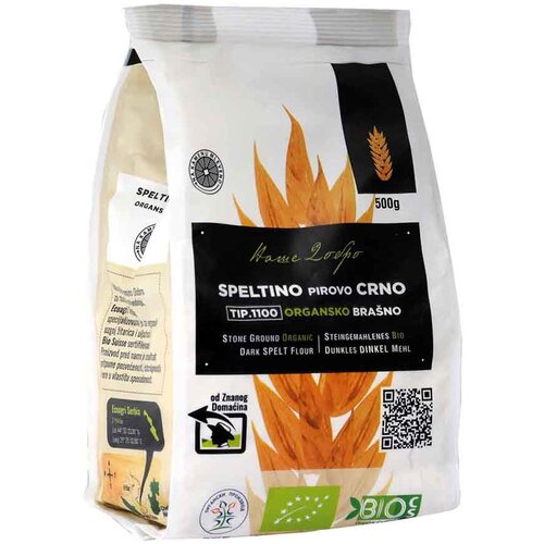 Naše Dobro speltino crno organsko brašno, 500g, nd Cene