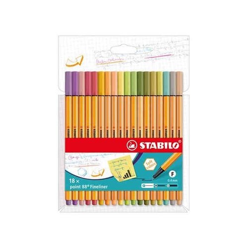 Stabilo point 88 igelni marker, komplet 18 kosov 8818-22-5 Slike