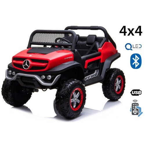 Lean_Toys Otroški avto MERCEDES UNIMOG 4x4 rdeča Cene