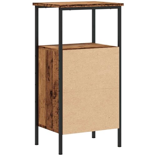 vidaXL Nočna omarica Old Wood 41x31x80 cm Inženirski les Cene