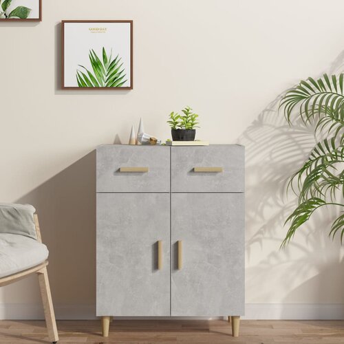 vidaXL Komoda betonsko siva 69,5x34x89 cm konstruiran les Cene