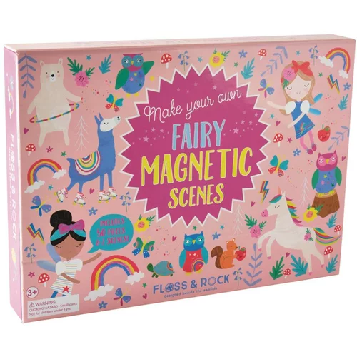 Floss&Rock® magnetna knjigica magnetic play scenes rainbow fairy