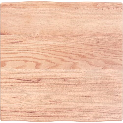 VidaXL Mizna plo&amp;scaron;ča svetlo rjava 60x60x2 cm obdelana trdna hrastovina Slike