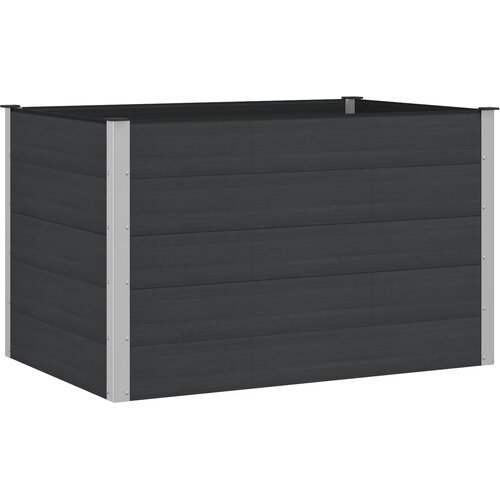 vidaXL Vrtna visoka greda Črna 150 x 100 x 91 cm, (5000287718) Cene