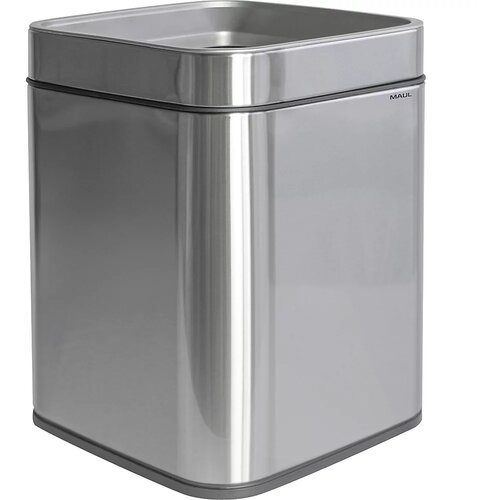 Maul 9502594 waste container Rectangular Stainless steel Black, Silver Slike