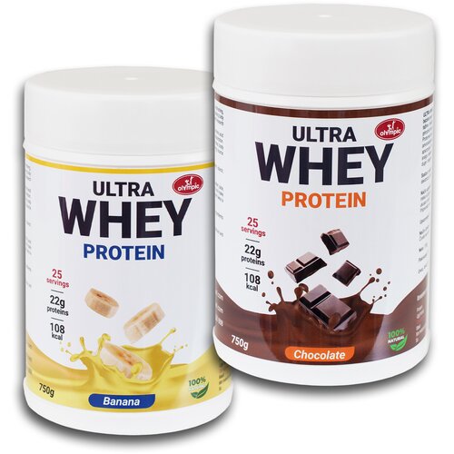 Olympic Whey Protein Ultra, Čokolada i Banana, 750 g, 2 komada Slike