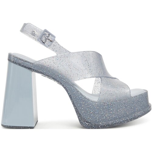 Melissa Dance Heel - Glitter Clear/Blue Plava Slike