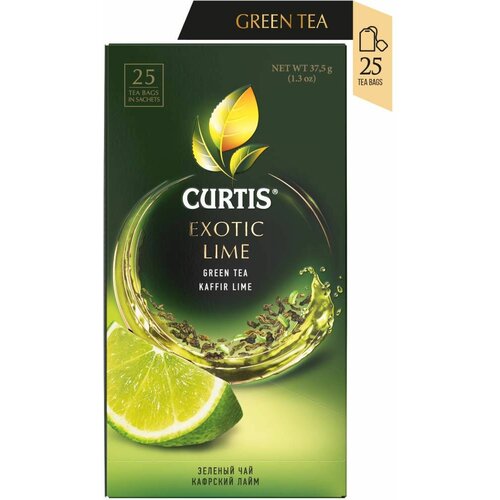 Curtis exotic lime - zeleni čaj sa aromom kafirske limete, limuna i korom citrusa Slike