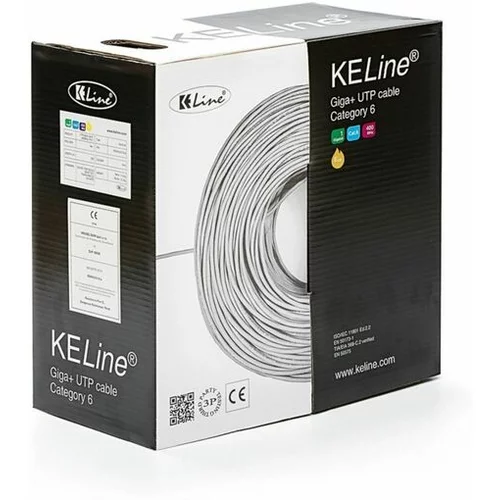 Keline Kabel CAT.6 UTP 4x2x0,54 PVC 400Mhz Euroclass Eca 305m KE400U23-Eca