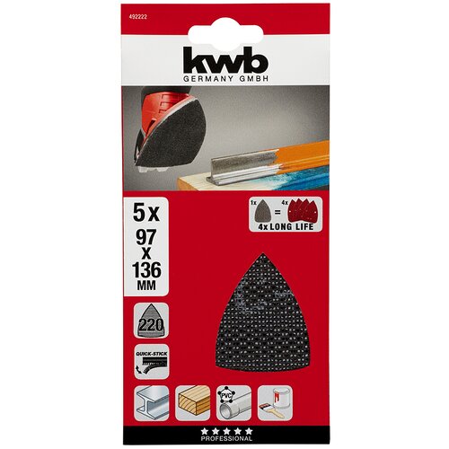KWB Brusni papir za brusilicu 97x136 mm 5/1, GR 220 Cijene
