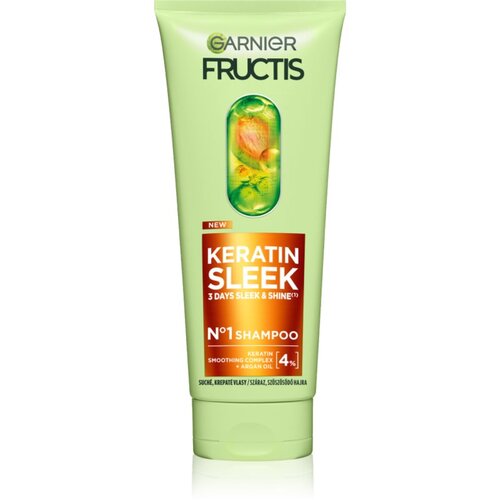 Garnier Fructis Keratin Sleek šampon za suhu i lomljivu kosu 200 ml Cijene