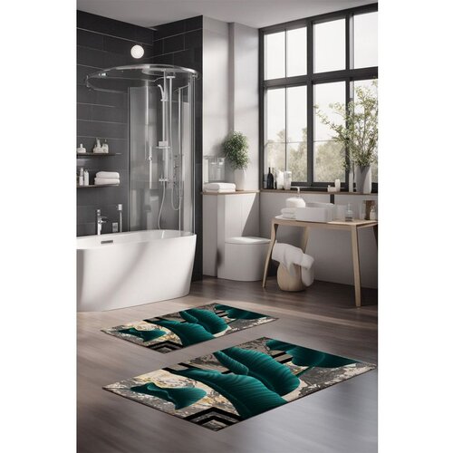  CT-5086 multicolor bathmat set (2 pieces) Cene