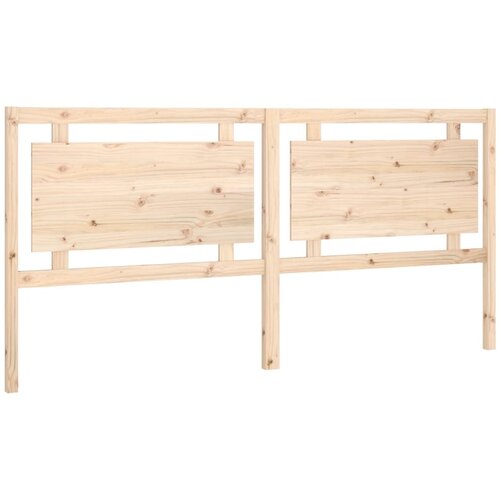  Uzglavlje za krevet 205,5 x 4 x 100 cm od masivne borovine Slike