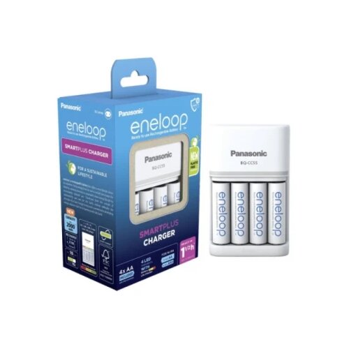 Panasonic Eneloop punjač sa 4 baterije (2h aa -K-KJ55MCD40E) Slike