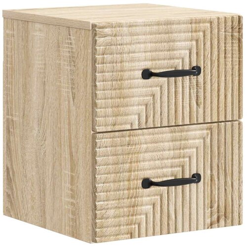  Stenski nočni omarici s predalom Sonoma hrast 34,5 x 33 x 40 cm, (5000209545) Cene