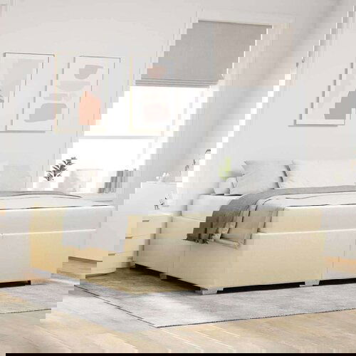  Okvir za krevet Krema 180 x 200 cm tkanina Cene