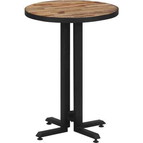 VidaXL Bistro mizica okrogla &amp;Oslash;55x76 cm trdna predelana tikovina Slike