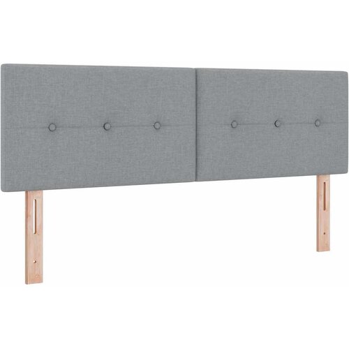  Krevet s opruga kutije Svjetlosiva 140 x 190 cm tkanina Slike