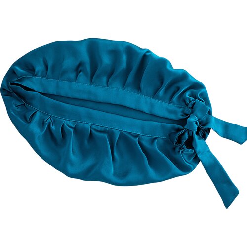 INF 16 momme mulberry silk sleep cap blue, (21538359) Cene