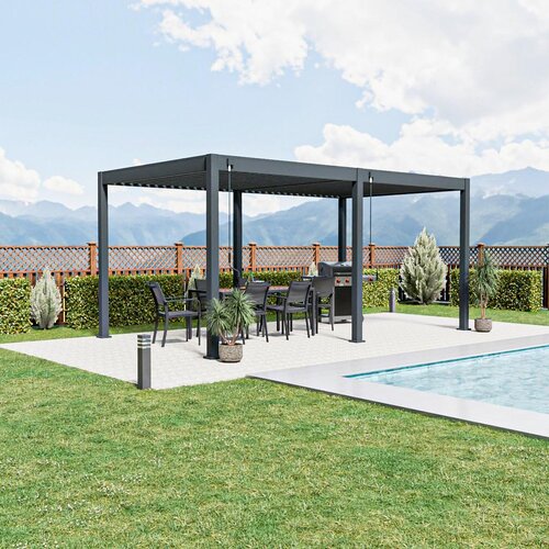 Gardenson Pergola Trumpf, Antracit, 3x5,3m Slike