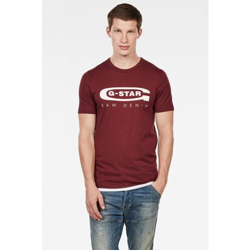 G-star T-Shirt - Graphic 4 slim r t s\s burgundy red Slike