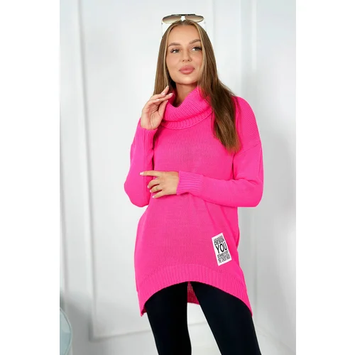 Kesi Turtleneck pink neon sweater