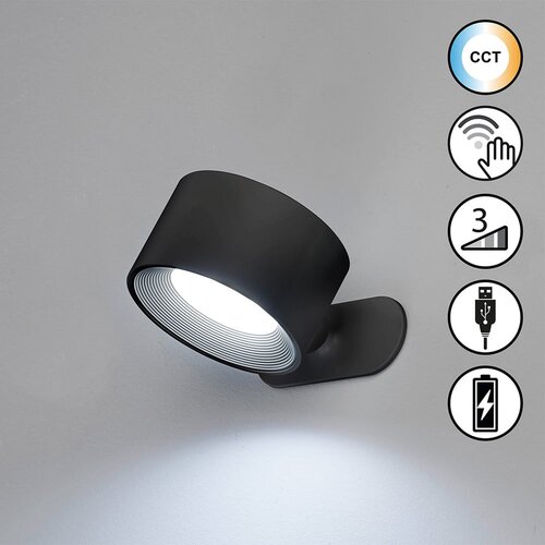Fischer &amp;amp; Honsel Crna LED zidna lampa Magnetics &amp;ndash; Slike
