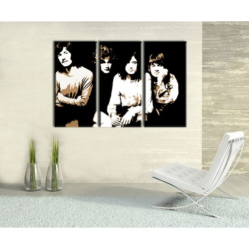  Ročno izdelana slika POP Art Led zepelin 3-delna (POP ART) Slike