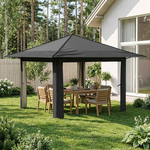 Gazebo bez bočne strane Svjetlosiva i antracit Cijene