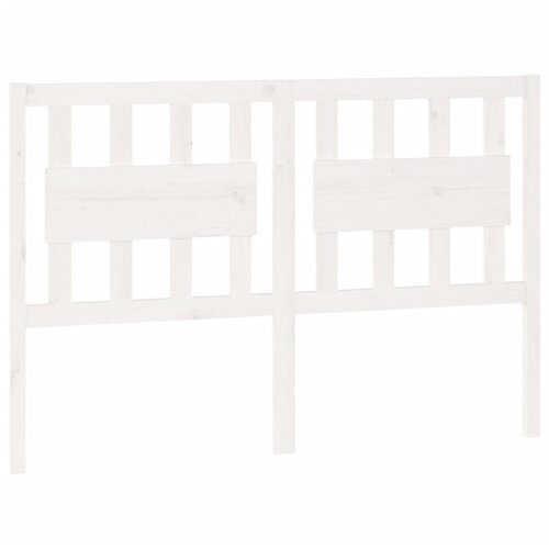 Maison Chic posteljno vzglavje - vzglavna omarica - nočna omarica belo 145,5x4x100 cm trdna borovina, (21706402) Cene