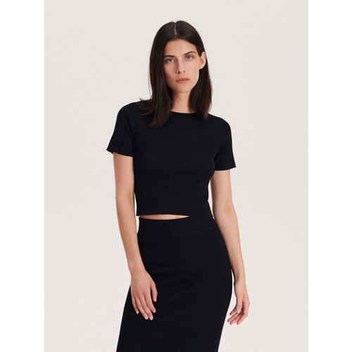 Reserved bluza iz viskoze - črna Cene