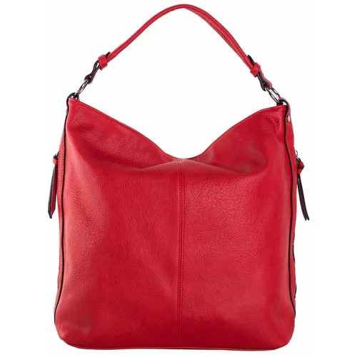 Fashion Hunters Red roomy shoulder bag made of eco leather