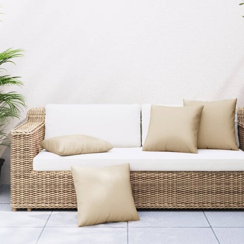 vidaXL Jastuci za sofu 4 kom bež 50 x 50 cm od tkanine Cijene