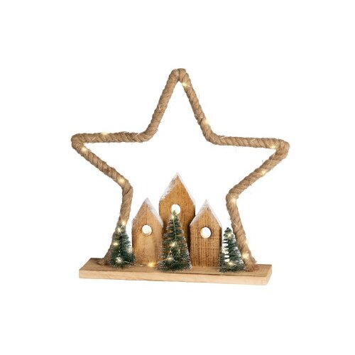 DEKOR DOM dekoracija - led table star 40cm 481372 - natural - kmg ( 045673 ) Slike