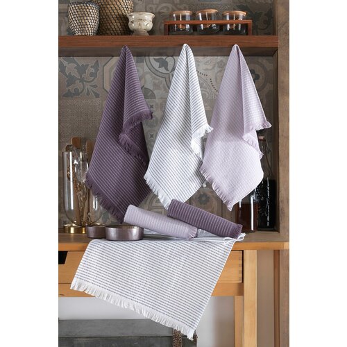  bella - lilac lilac kitchen towel set (6 pieces) Cene