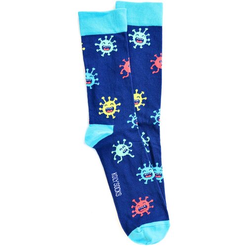Koly Socks Ženske sokne Veseli virusi teget Cene