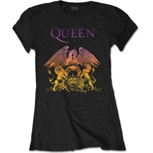 Queen majica Gradient Crest XL Črna