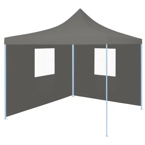  zložljiv pop-up šotor za zabave 2 stranici 3x3 m antracit
