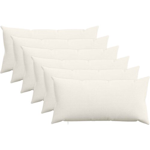  Presvlaka za jastuk 6 pcs HEERLEN Krem 40 x 80 cm Kord Cene