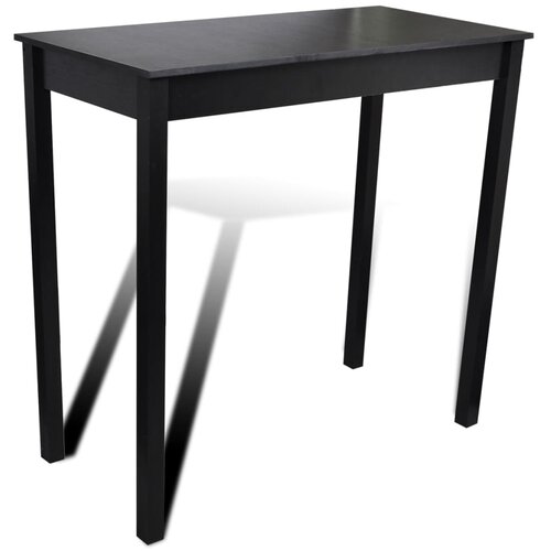 VidaXL Barski stol MDF crni 115 x 55 x 107 cm Slike