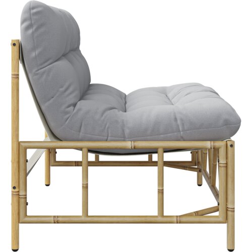VidaXL vrtna klupa s jastukom 110x80x71 cm čelik Slike